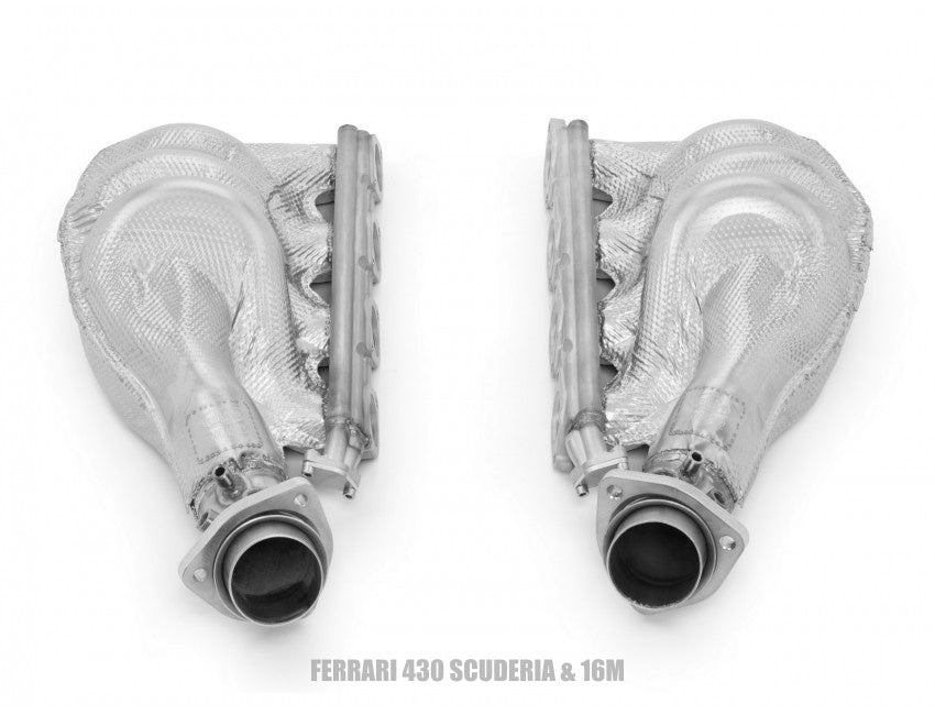 Tubi Style Ferrari 430 Scuderia & 16M Racetrack Inconel Heat Shielded Manifolds kit (2007-2009)
