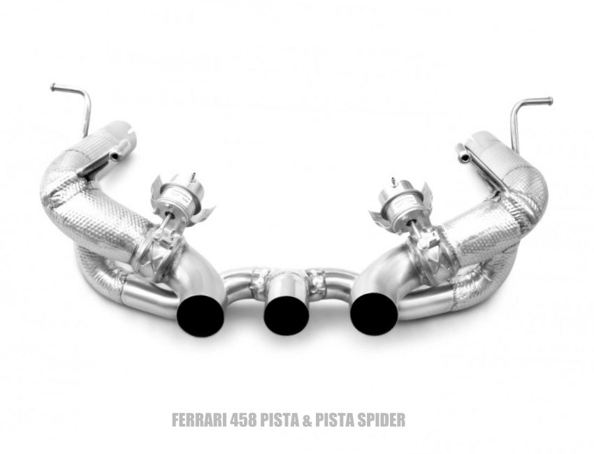 Tubi Style Ferrari 458 Italia & Italia Spider Racetrack Straight Pipes Exhaust Kit With Valves (2009-2015)