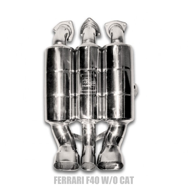 Tubi Style Stainless Steel Exhaust Ferrari F40 - For Models without a Catalytic Converter