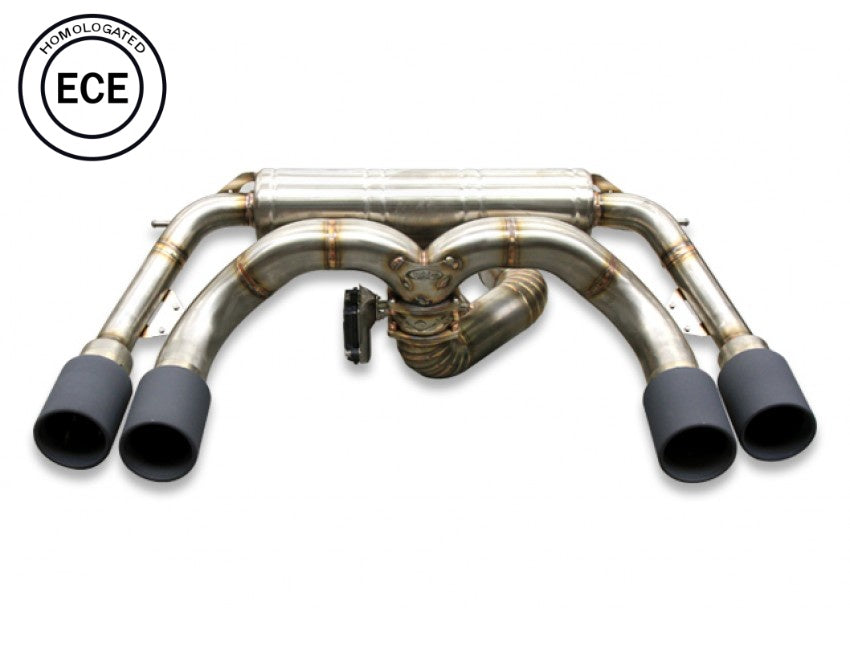 Tubi Style BMW M2 F87 - ECE Rear Exhaust Muffler with OE Electric Valve (2015-2018)