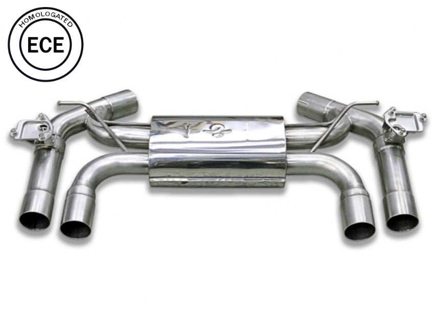 Tubi Style BMW M3 F80 & M4 F82/F83 STD CS GTS - ECE Exhaust Muffler with Valves (2014-2020)