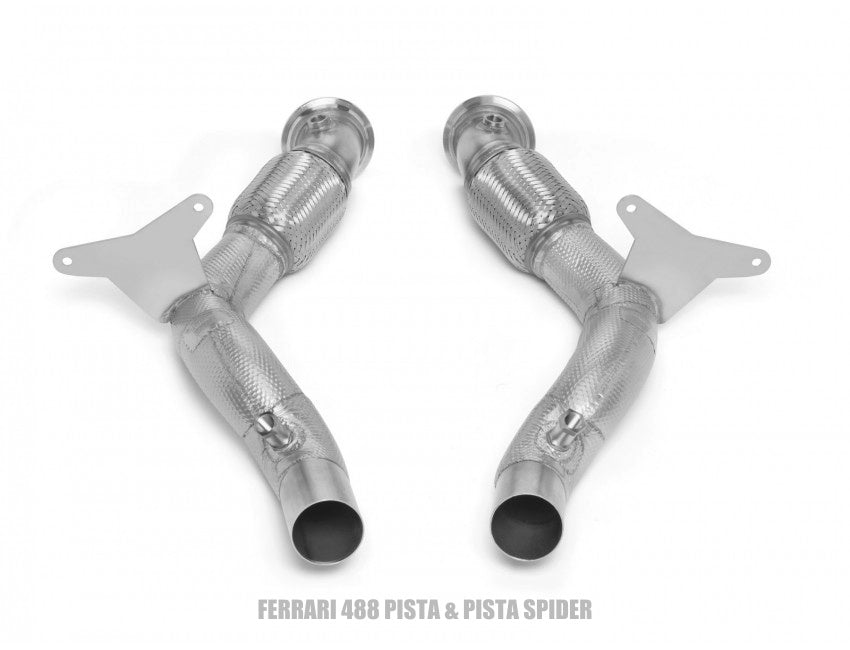 Tubi Style Ferrari 488 Pista & Pista Spider Racetrack Bypass High Flow Pipes Kit (2018-2020)