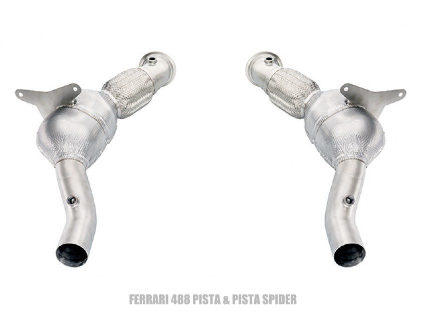 Tubi Style Ferrari 488 Pista & Pista Spider Racetrack 200 Cells Catalytic Converters Kit (2018-2020)