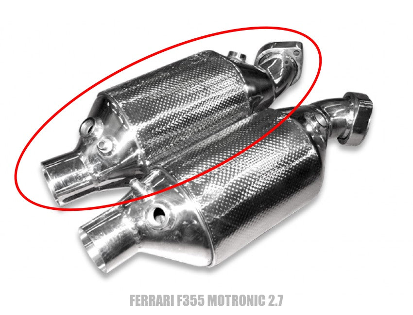 Tubi Style Ferrari F355 2.7 Left Racetrack Catalyst Converter (1994-1999)