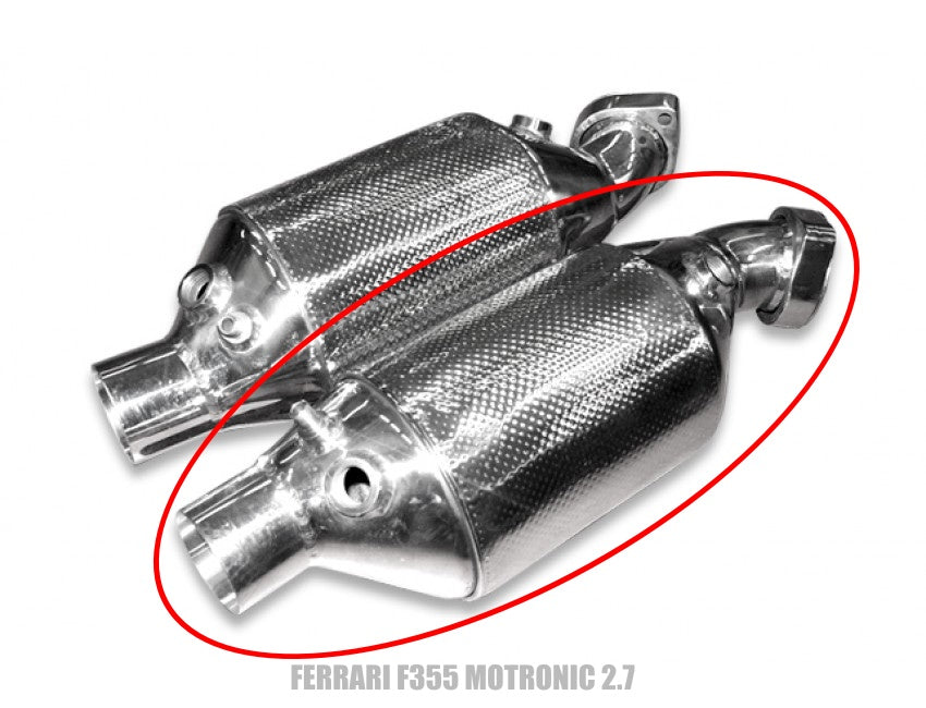 Tubi Style Ferrari F355 2.7 Right Racetrack Catalyst Converter (1994-1999)