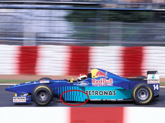 Carbon Barge Board L & R (Short Version)- Sauber C15 Formula One - 1996