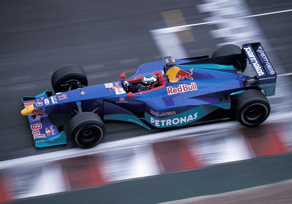 Left Carbon Rear Wing End Plate Signed by Jean Alesi - Sauber C18 F1 - 1999