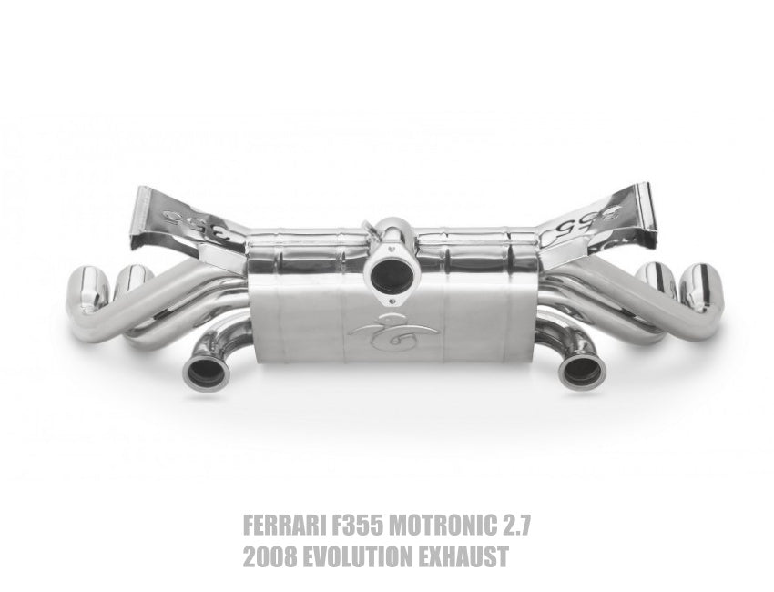 Tubi Style Ferrari F355 2.7- 2008 Evolution Racetrack Muffler Exhaust (1994-1999)