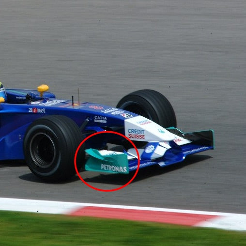 Carbon Front Wing End Plates (left & right) - Sauber C21 - 2002 - F1