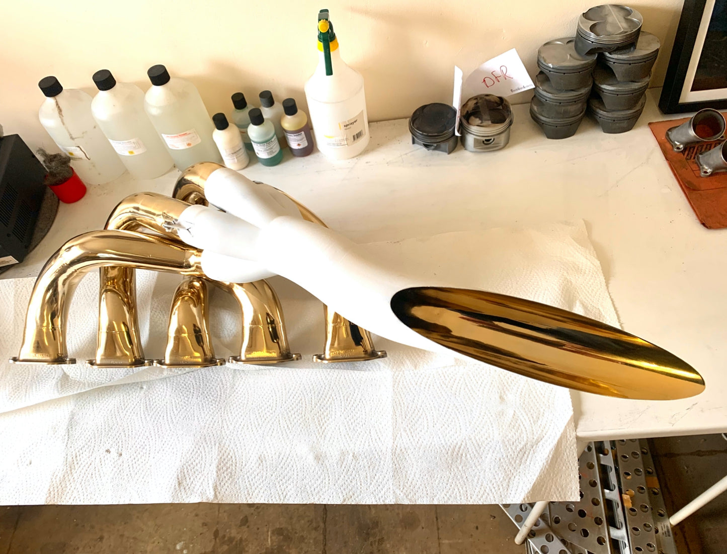 Jordan EJ11 Honda - One-Of-One 24K Gold-Plated Exhaust Sculpture