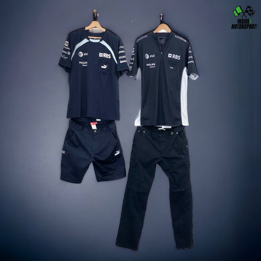 AT&T Williams F1 Crew Polo/Pants & T-Shirt/Shorts Set - 2008/2009