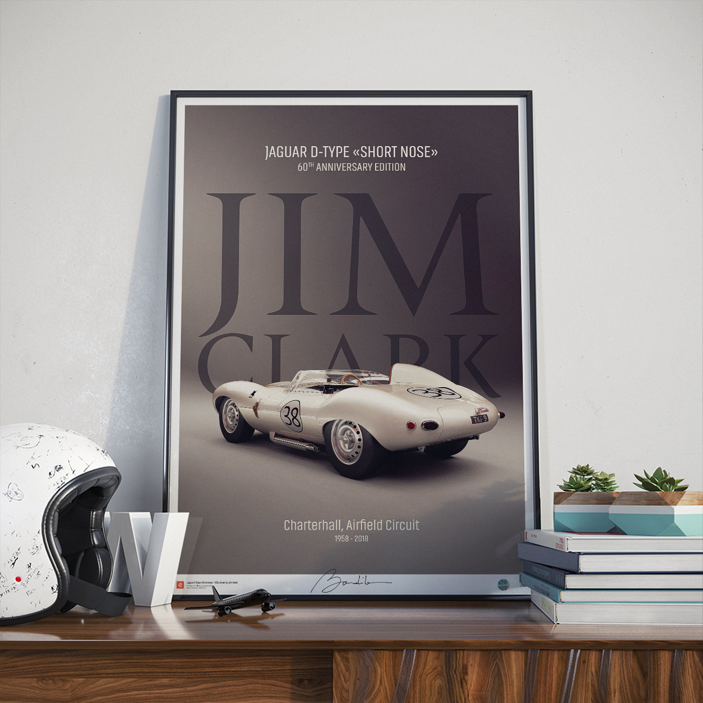 Jaguar D-Type ‘Short Nose’ 1958 - Limited Edition Poster