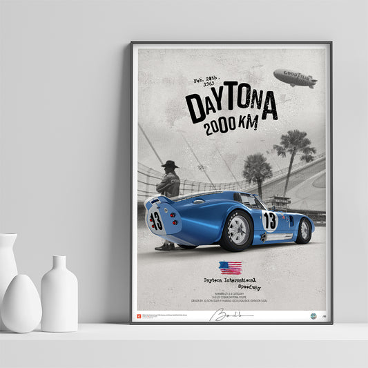 Shelby Cobra Daytona Coupe – Daytona 1965 - Limited Edition Poster