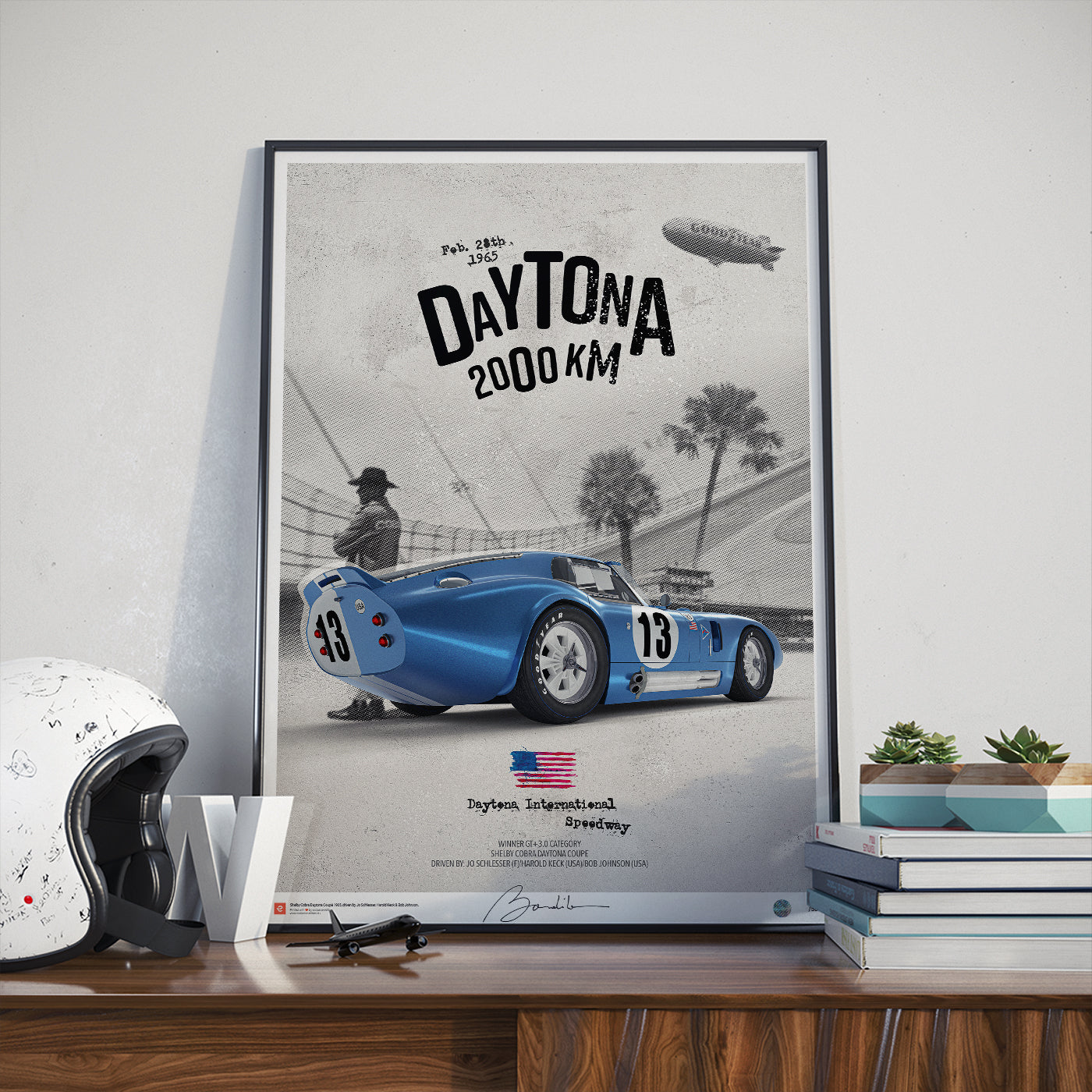 Shelby Cobra Daytona Coupe – Daytona 1965 - Limited Edition Poster