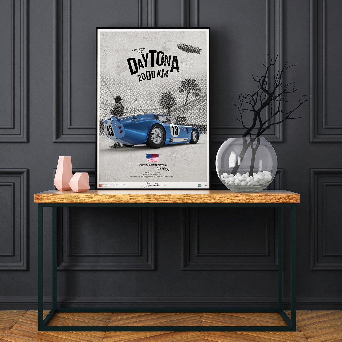 Shelby Cobra Daytona Coupe – Daytona 1965 - Limited Edition Poster