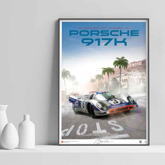 Porsche 917 K Martini Racing - Hollywood Road Trip - Limited Edition Poster