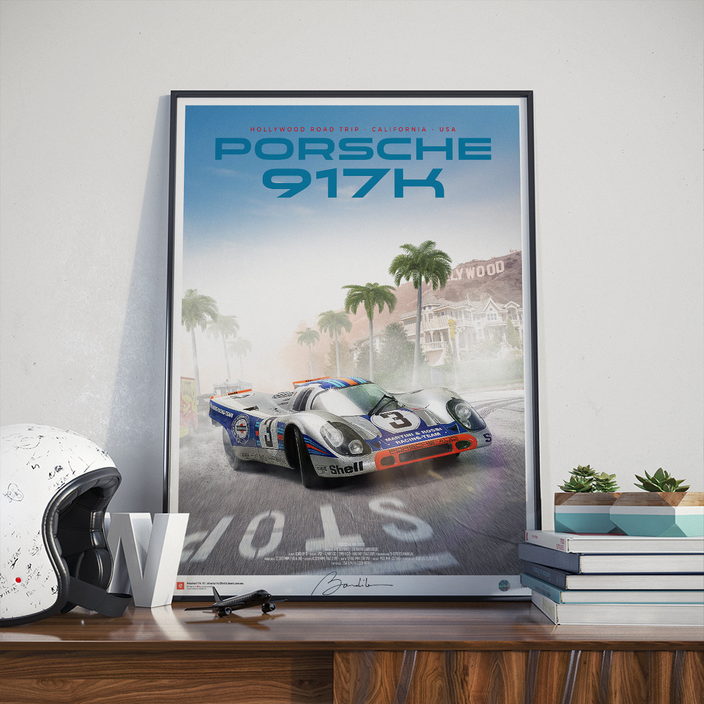 Porsche 917 K Martini Racing - Hollywood Road Trip - Limited Edition Poster