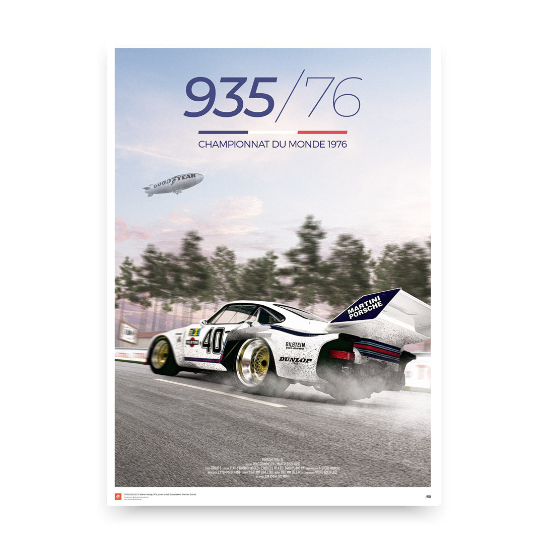 Poster Porsche 935/76 – Profil - Limited Edition Poster