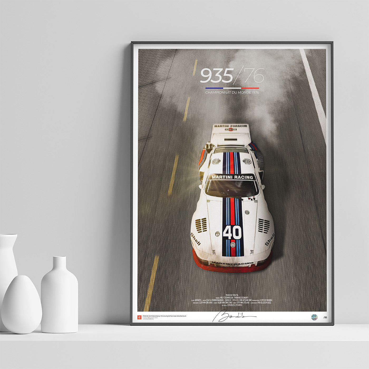 Poster Porsche 935/76 – Face - Limited Edition Poster