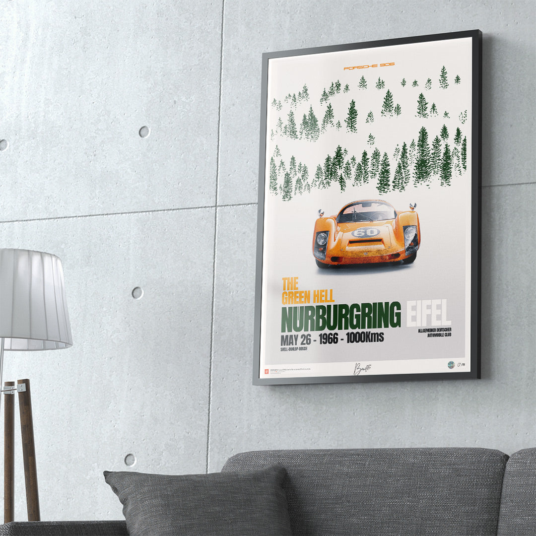 Porsche 906 – 1000 km du Nurburgring 1966 - Limited Edition Poster