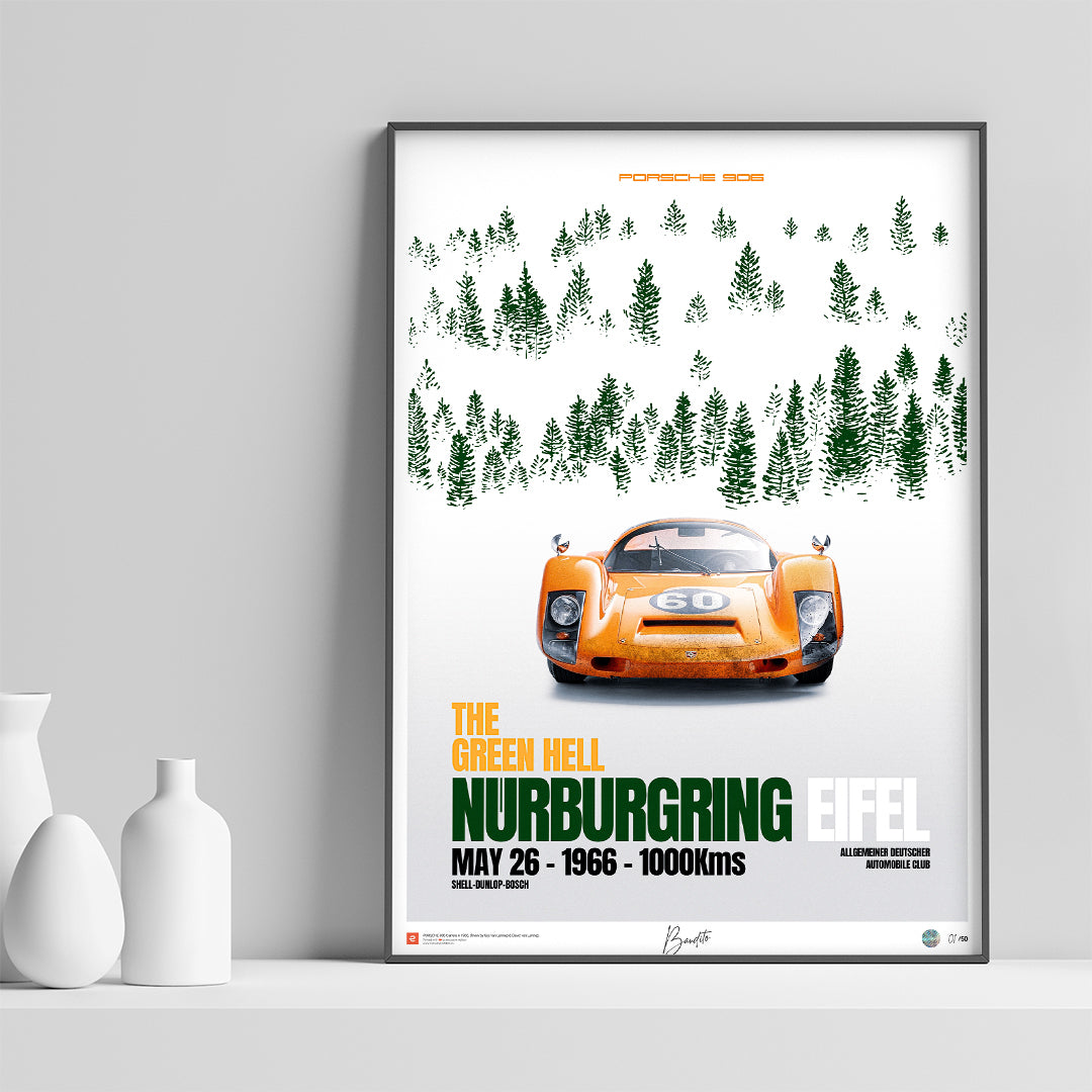 Porsche 906 – 1000 km du Nurburgring 1966 - Limited Edition Poster