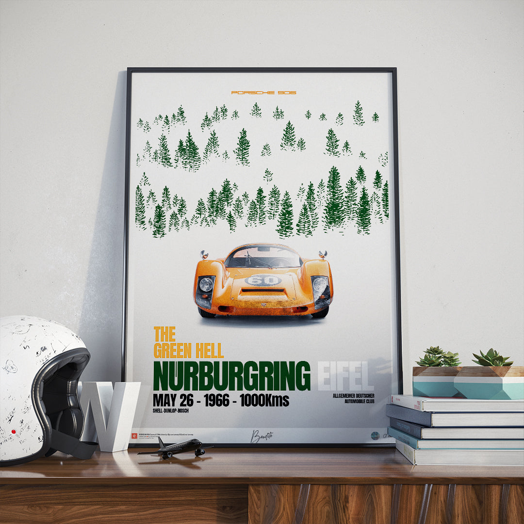 Porsche 906 – 1000 km du Nurburgring 1966 - Limited Edition Poster