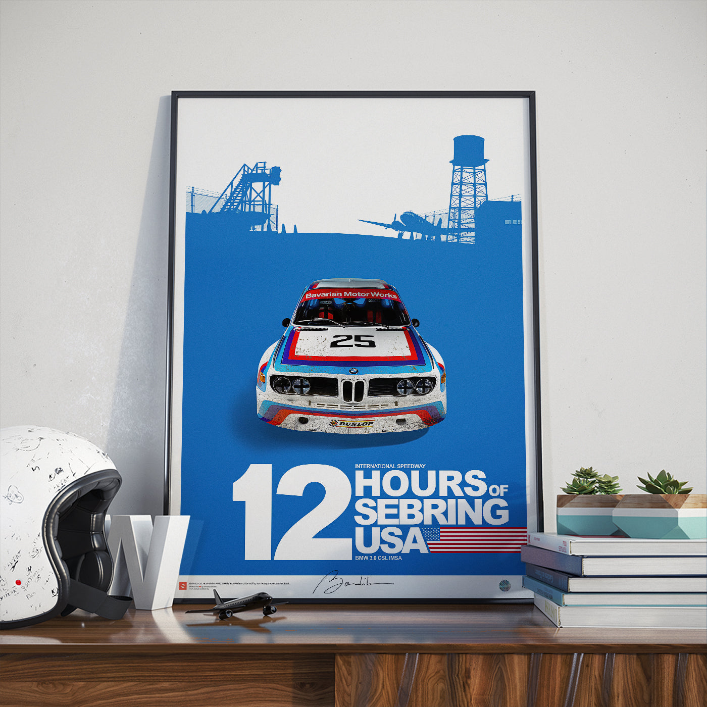 BMW 3.0 CSL – 12h of Sebring 1975 - Limited Edition Poster