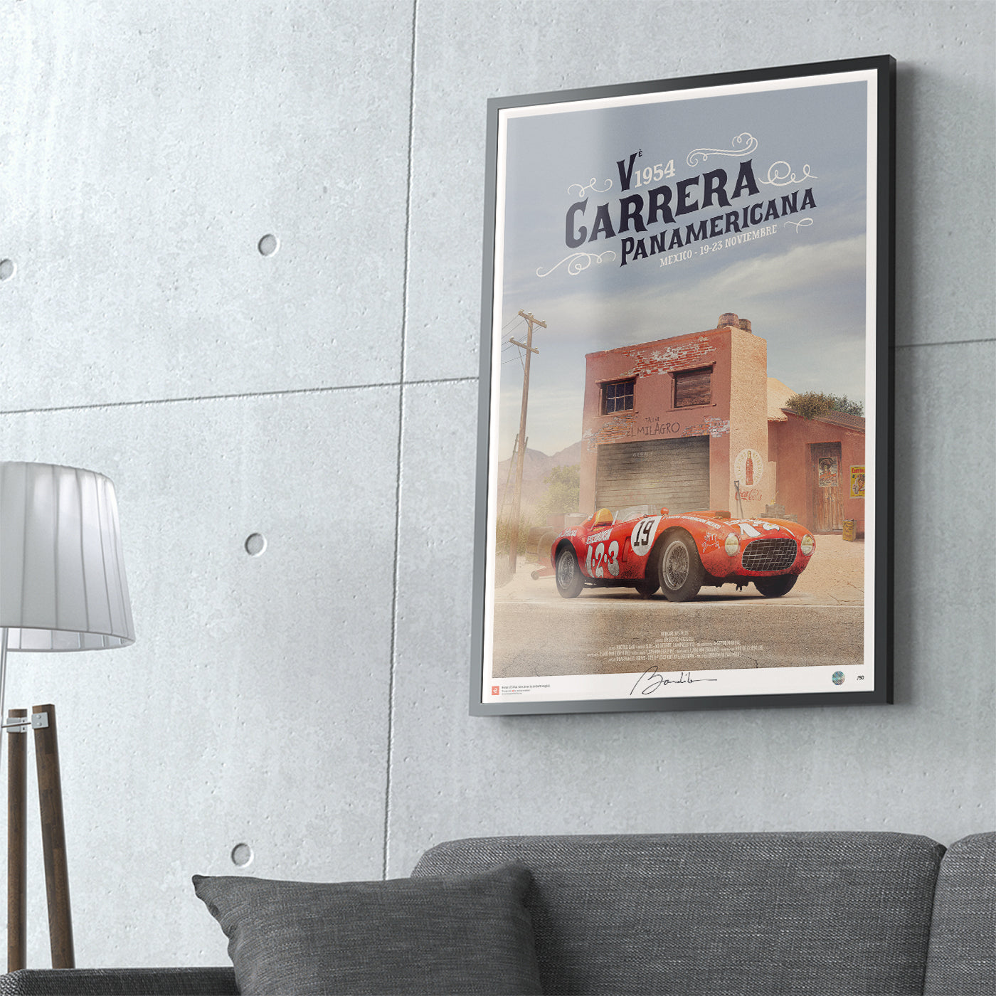 Poster Ferrari 375 Plus – Carrera Panamericana 1954- Limited Edition Poster