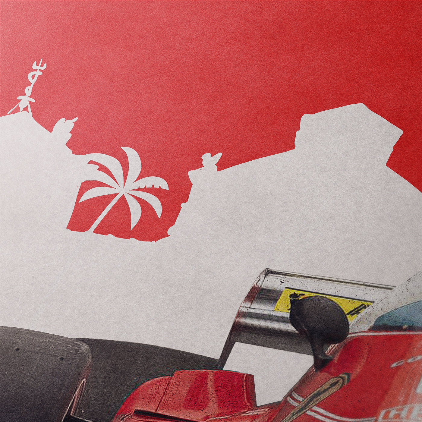 Ferrari 312T – Niki Lauda – Monaco 1975 – Face. Limited Edition Poster