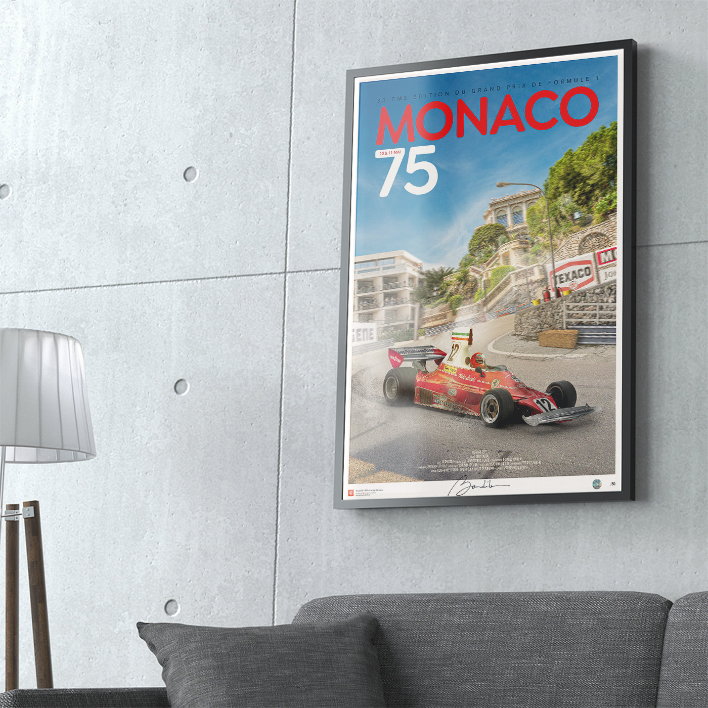 Ferrari 312T – Niki Lauda – Monaco 1975 – Loews Turn - Limited Edition Poster