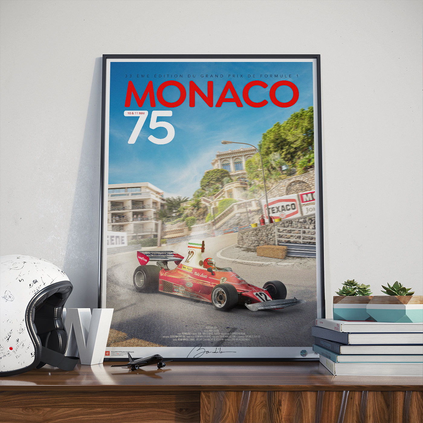 Ferrari 312T – Niki Lauda – Monaco 1975 – Loews Turn - Limited Edition Poster