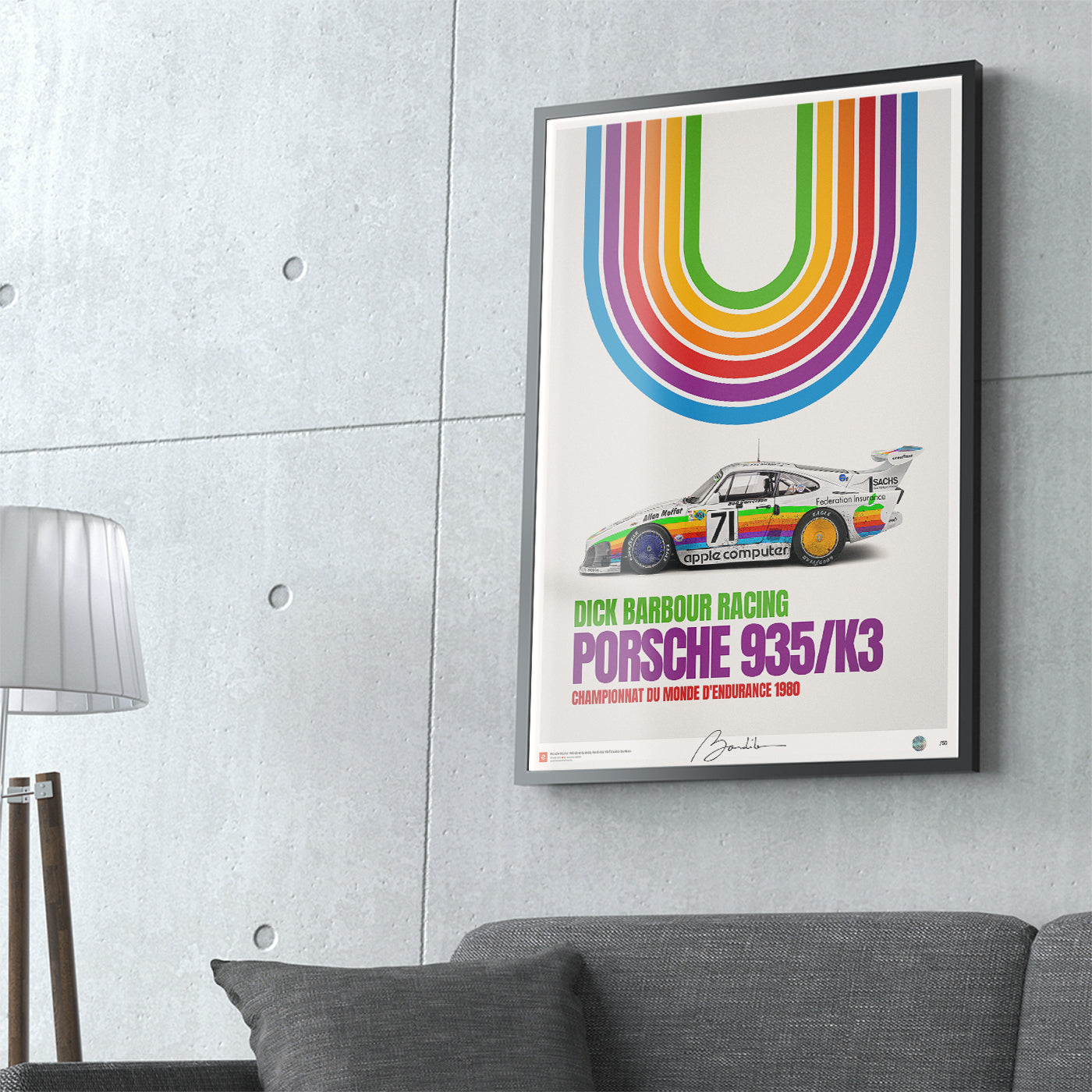 Porsche 935/k3 “Apple”, Dick Barbour Racing 1980 -  Limited Edition Poster