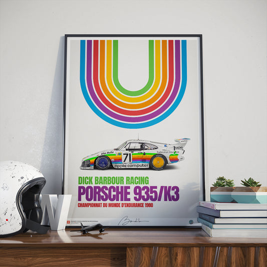 Porsche 935/k3 “Apple”, Dick Barbour Racing 1980 -  Limited Edition Poster