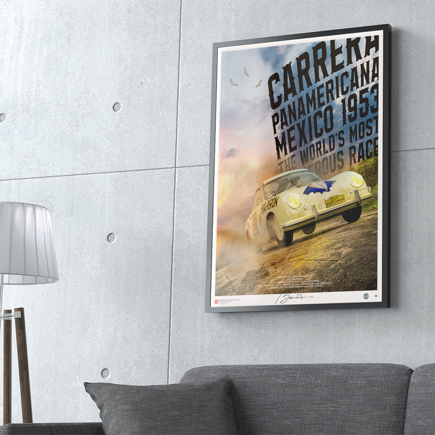 Poster Porsche 356 – Carrera Panamericana 1953 - Limited Edition Poster