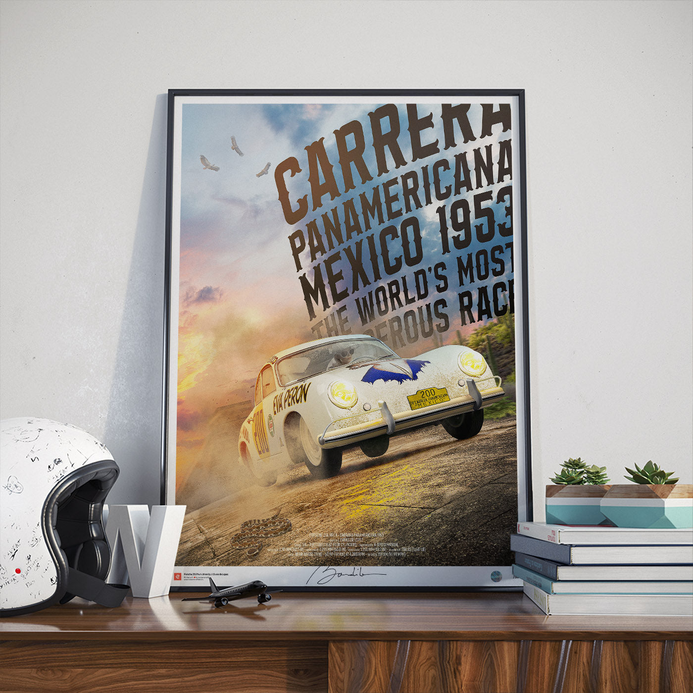 Poster Porsche 356 – Carrera Panamericana 1953 - Limited Edition Poster