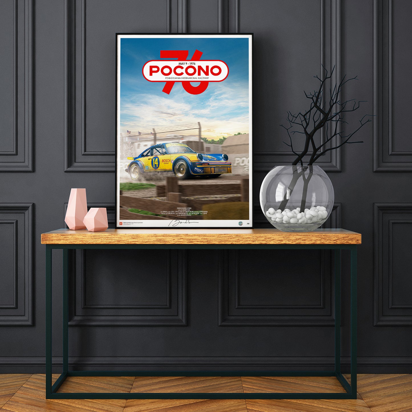 Poster Porsche 934 Turbo 3.0 RSR – Pocono 1976 - Limited Edition Poster