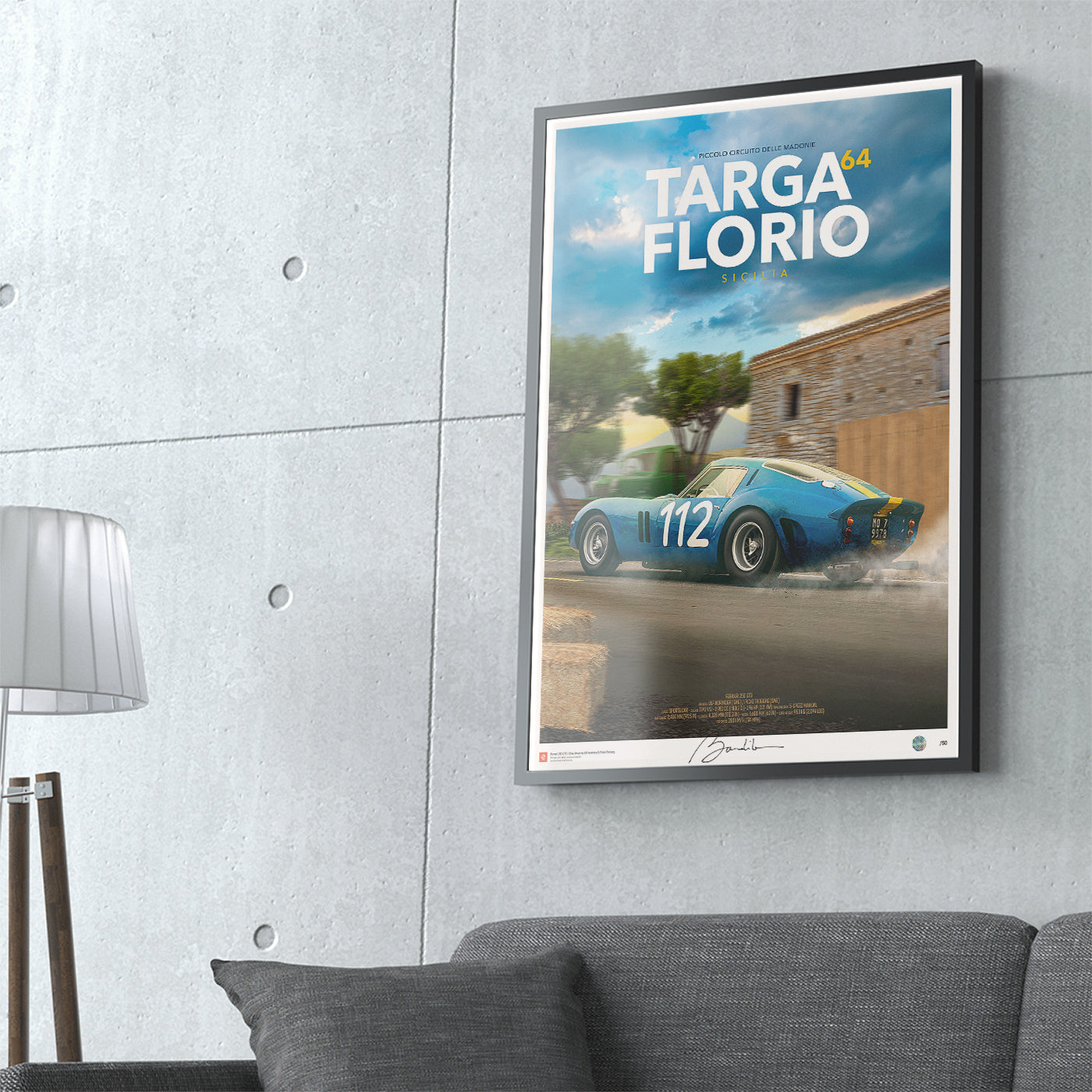 Poster Ferrari 250 GTO – Targa Florio 1964 - Limited Edition Poster