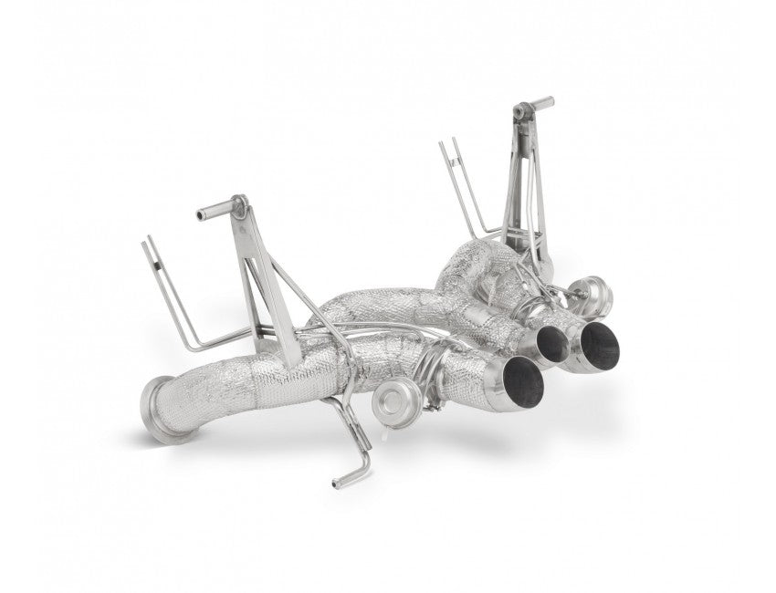 Tubi Style Lamborghini Aventador LP740-4 S Straight Pipes Exhaust with Valves (2017-2022)