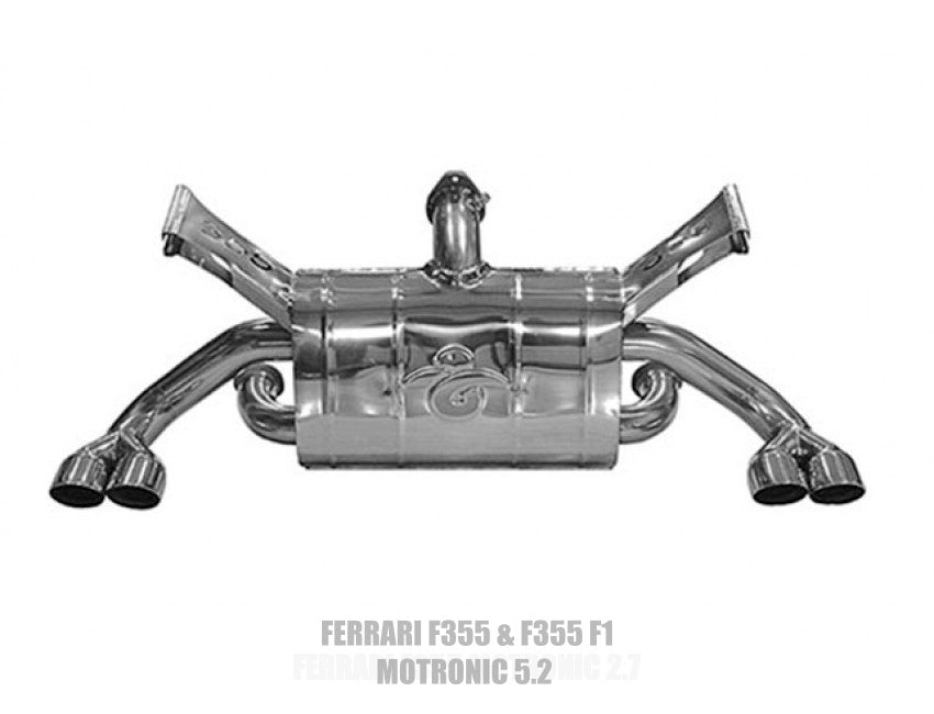 Tubi Style Ferrari F355 & F355 F1 Motronic 5.2 Racetrack Louder Muffler Exhaust (1994-1999)