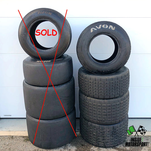 Avon Wet Formula One Tires Set - Race Used - F1