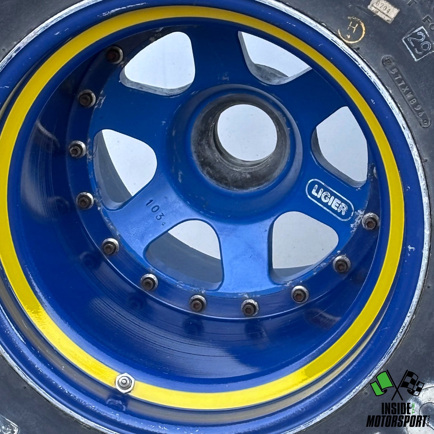 Original Race-Used Complete Rear Wheel – Ligier JS29 Formula 1 - 1987
