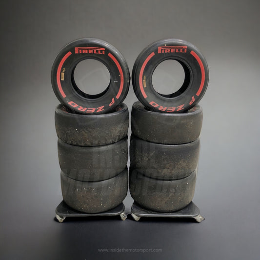 Race Used Pirelli P Zero Red Formula One - Set of 4 tires