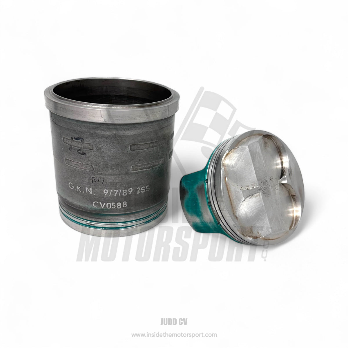 Race Used Original Piston (Omega) + Liner Judd CV Engine Formula One ...