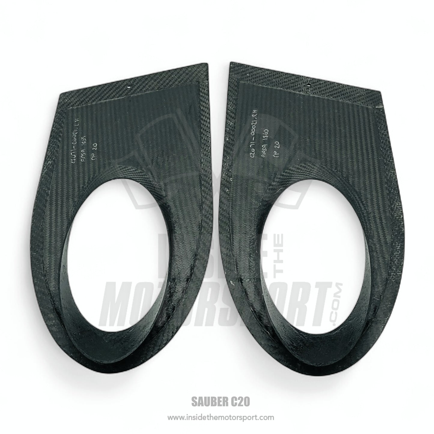 Carbon Exhaust Covers (Left & Right) - Sauber C20 F1 - 2001