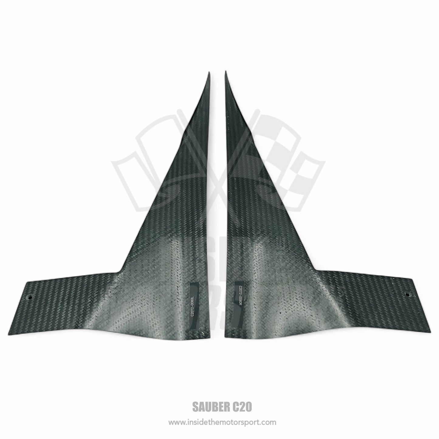 Carbon Front Wing Fences (Left & Right) - Sauber C20 F1 - 2001