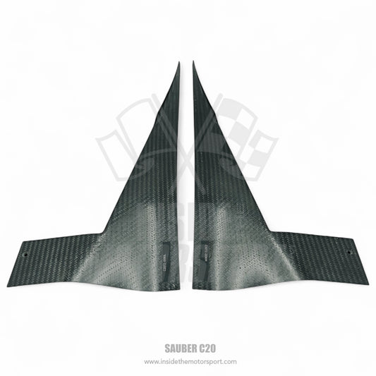 Carbon Front Wing Fences (Left & Right) - Sauber C20 F1 - 2001
