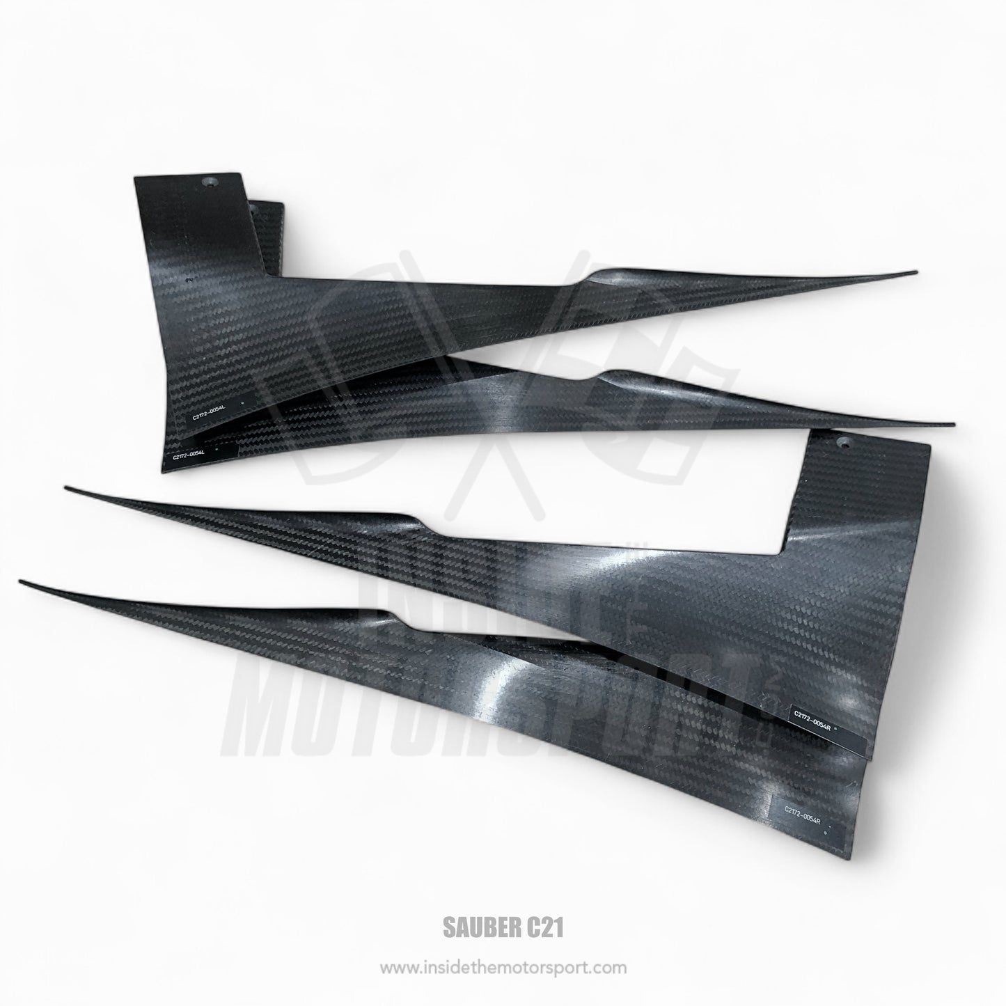 Carbon Front Wing Fences (Left & Right) - Sauber C21 F1 - 2002