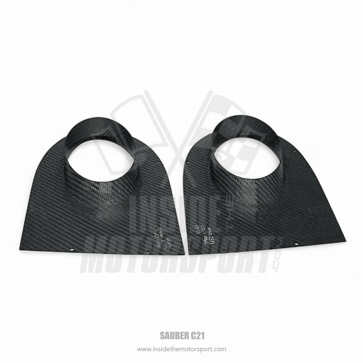 Carbon Exhaust Covers (Left & Right) - Sauber C21 F1 - 2002