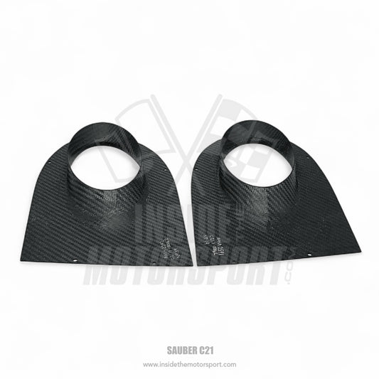 Carbon Exhaust Covers (Left & Right) - Sauber C21 F1 - 2002
