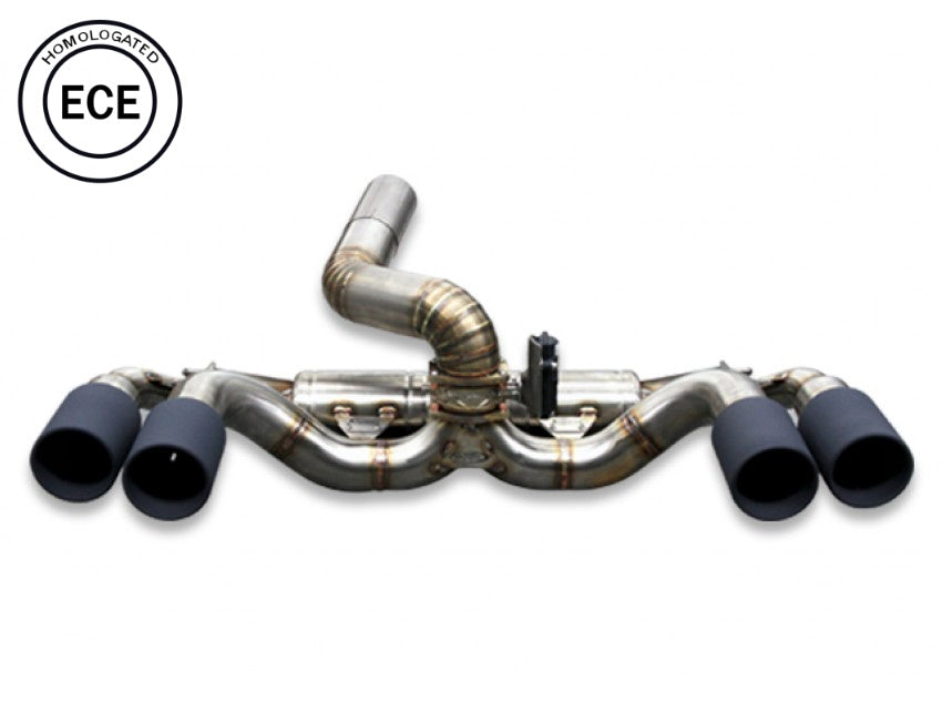 Tubi Style BMW M2 F87 - ECE Rear Exhaust Muffler with OE Electric Valve (2015-2018)